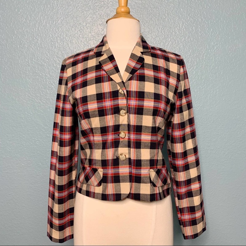 Michele | Vintage Plaid Blazer